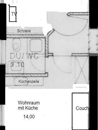 Apartment Ruhige , Kostenloser Parkplatz